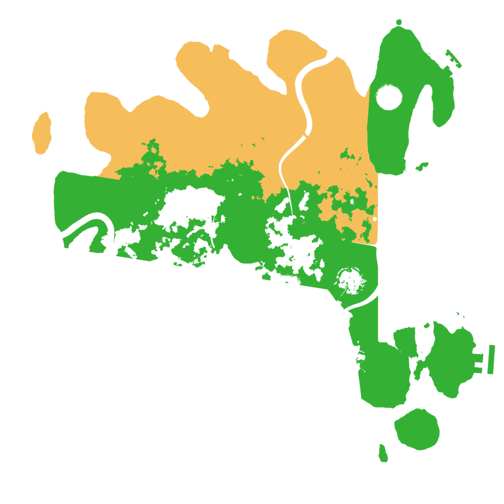 Biome Rust Map: Procedural Map, Size: 3500, Seed: 494091372
