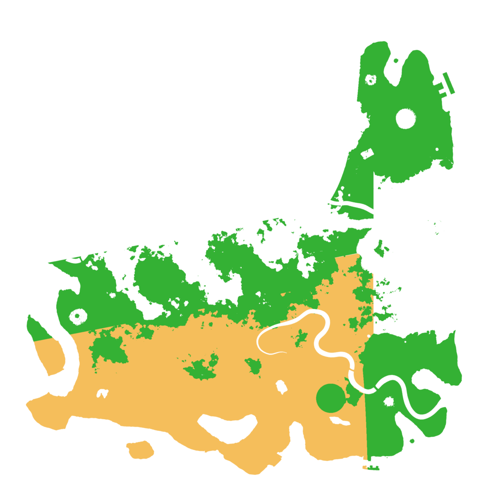 Biome Rust Map: Procedural Map, Size: 4500, Seed: 519317