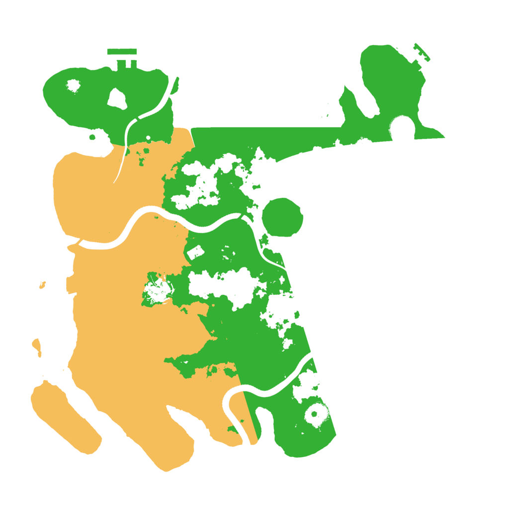 Biome Rust Map: Procedural Map, Size: 3500, Seed: 672274