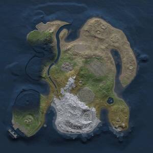Thumbnail Rust Map: Procedural Map, Size: 2200, Seed: 162310034, 7 Monuments