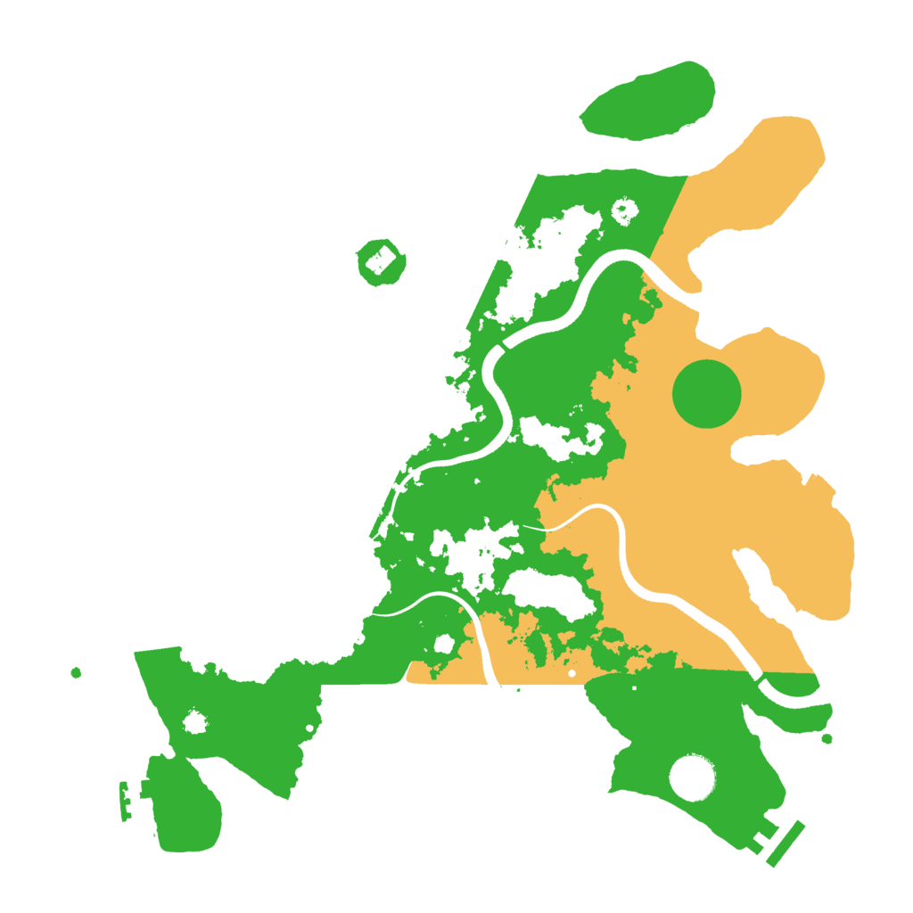 Biome Rust Map: Procedural Map, Size: 3500, Seed: 635822