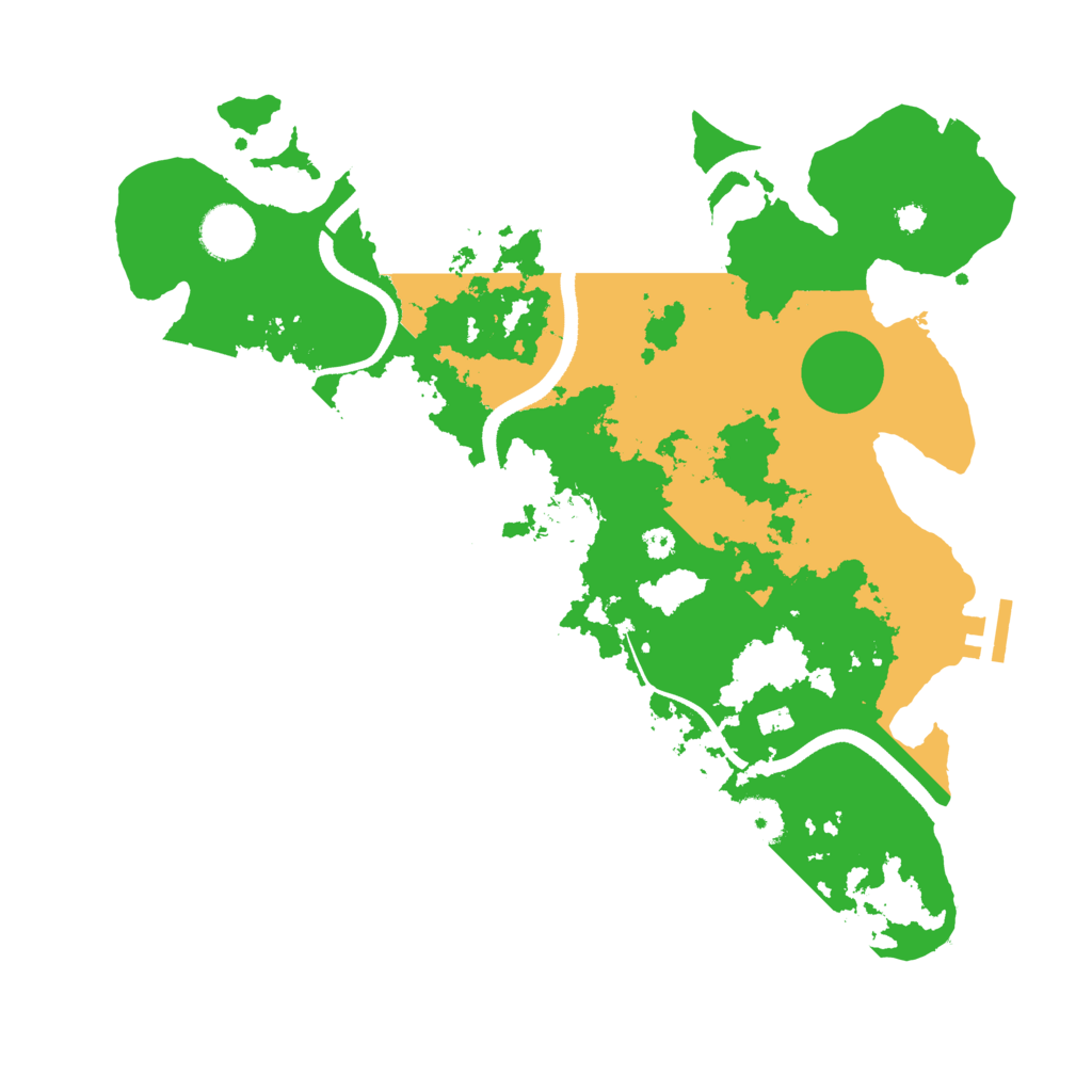 Biome Rust Map: Procedural Map, Size: 3500, Seed: 204370