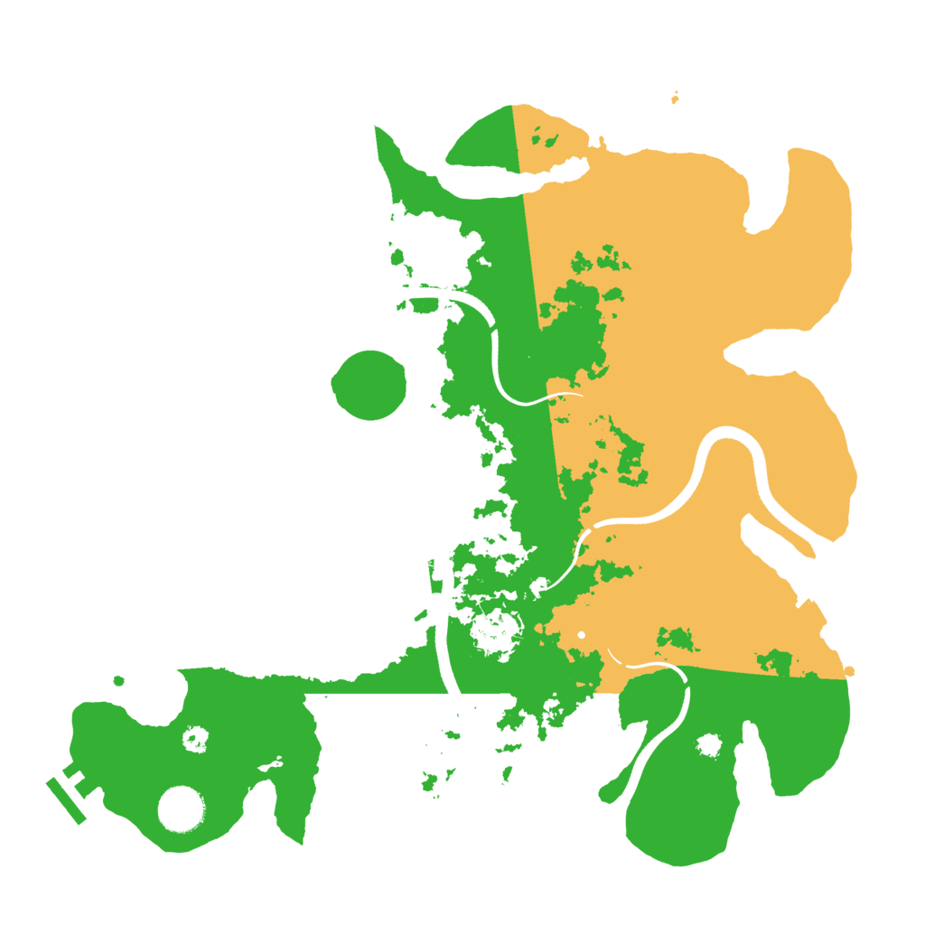Biome Rust Map: Procedural Map, Size: 3500, Seed: 1234992309
