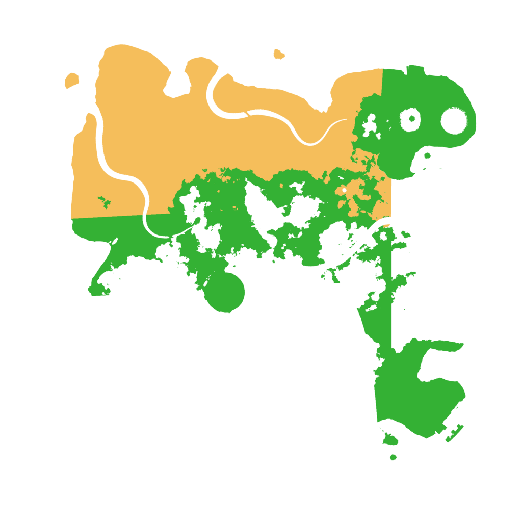 Biome Rust Map: Procedural Map, Size: 3500, Seed: 919722