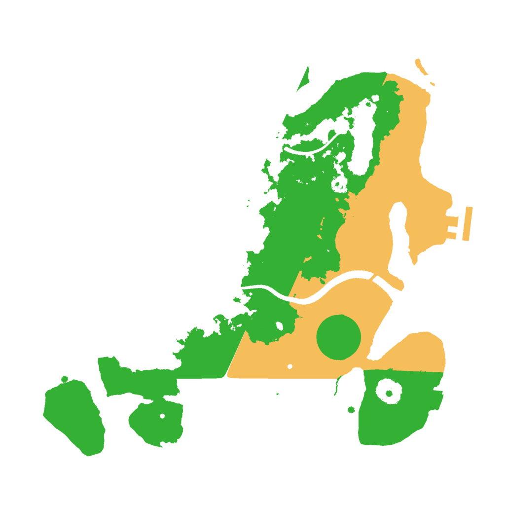 Biome Rust Map: Procedural Map, Size: 3000, Seed: 294261