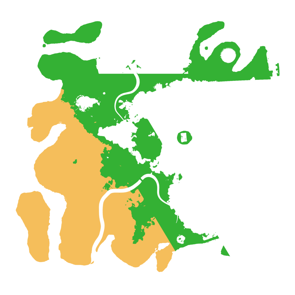 Biome Rust Map: Procedural Map, Size: 3500, Seed: 6919123