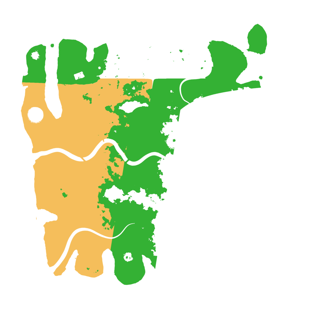 Biome Rust Map: Procedural Map, Size: 3500, Seed: 2123415