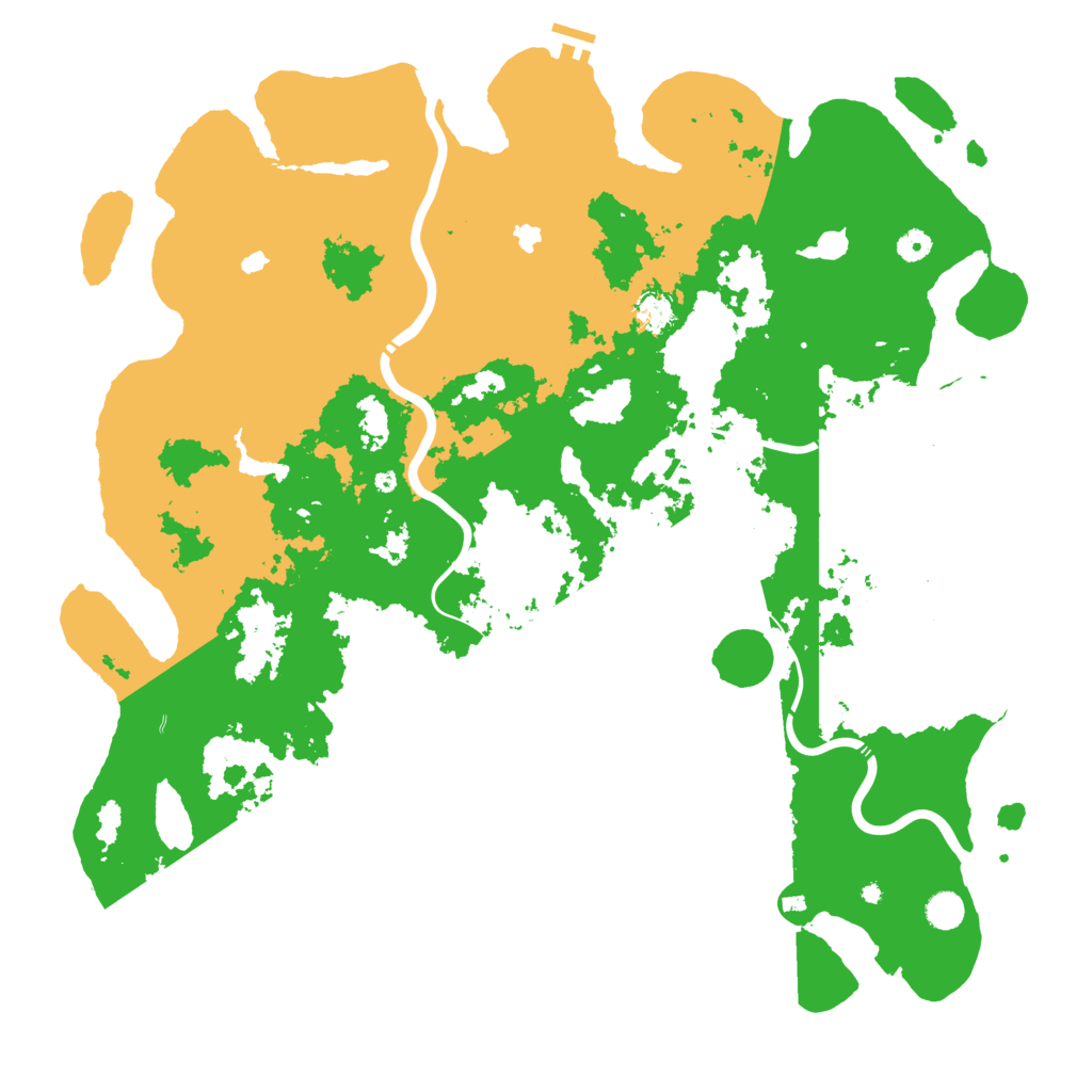 Biome Rust Map: Procedural Map, Size: 5000, Seed: 1241081754