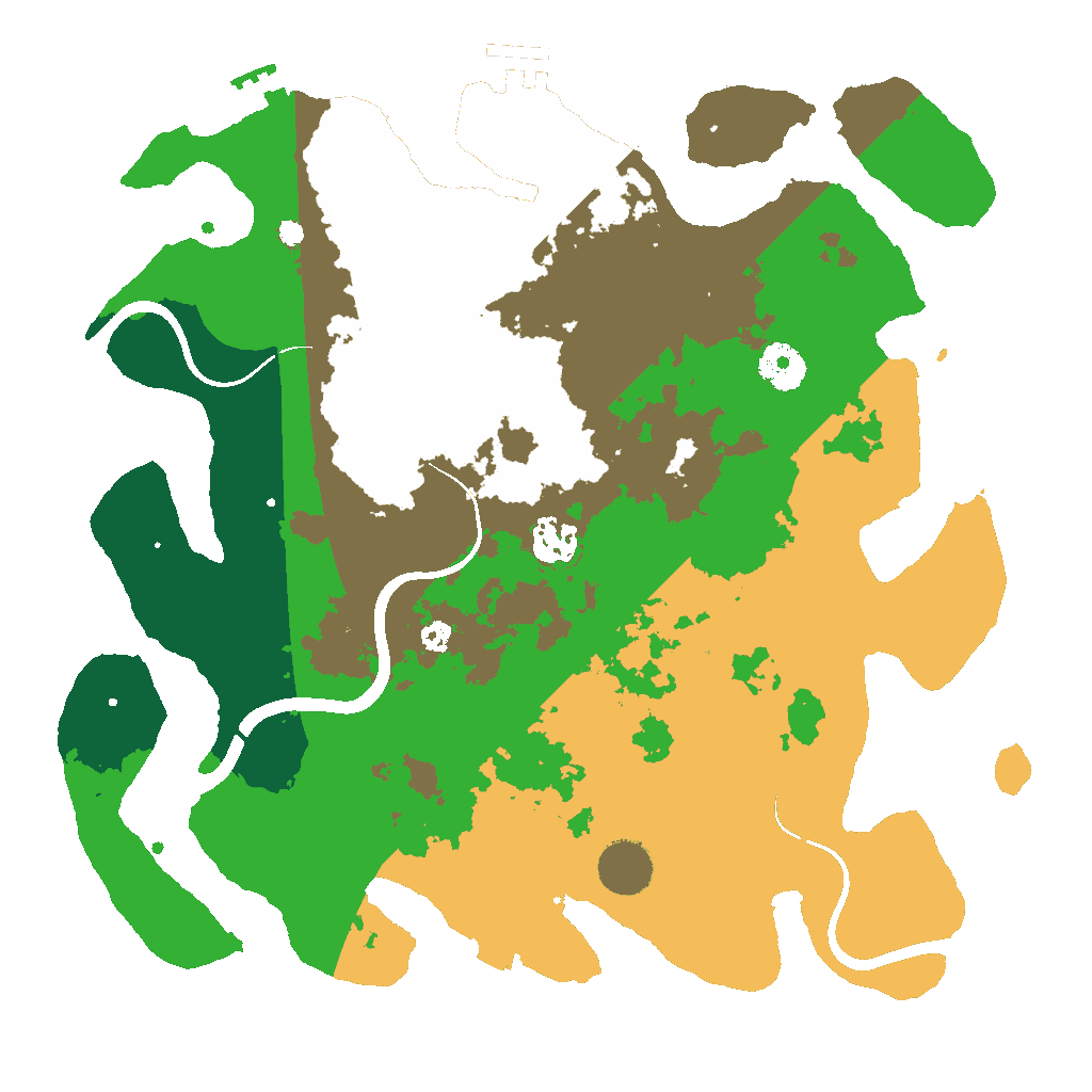 Biome Rust Map: Procedural Map, Size: 3500, Seed: 1056004828