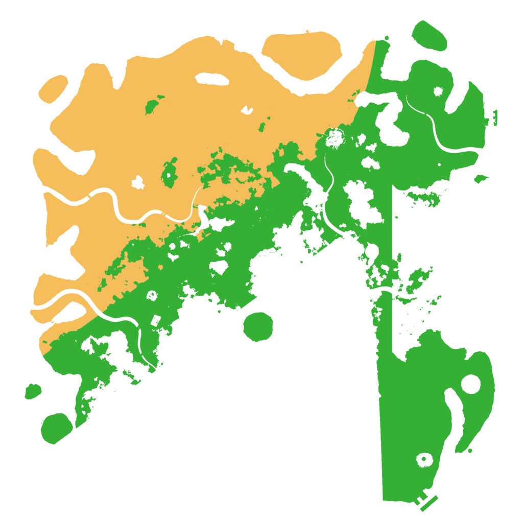 Biome Rust Map: Procedural Map, Size: 5000, Seed: 7429101