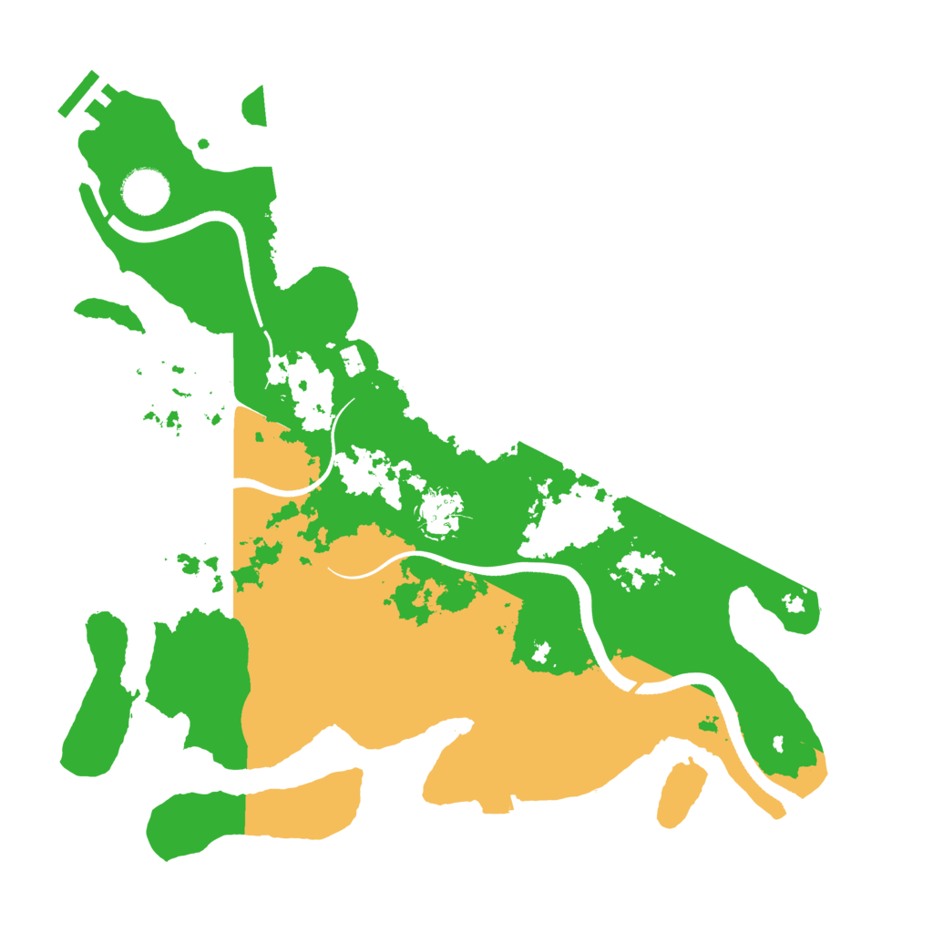 Biome Rust Map: Procedural Map, Size: 3500, Seed: 639320