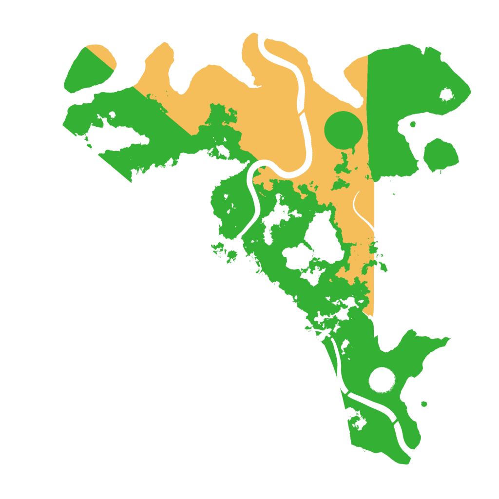 Biome Rust Map: Procedural Map, Size: 3500, Seed: 474247971
