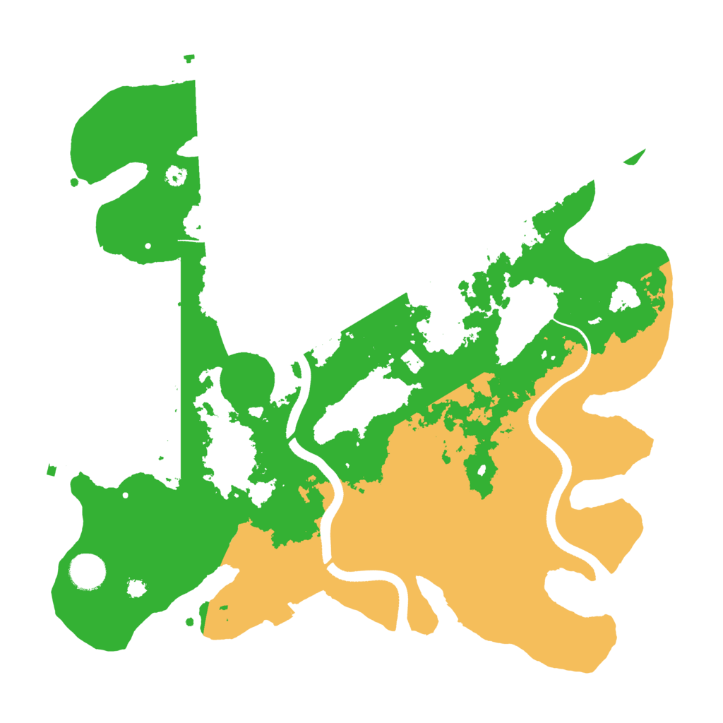 Biome Rust Map: Procedural Map, Size: 3500, Seed: 2025505331