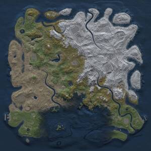 Thumbnail Rust Map: Procedural Map, Size: 5000, Seed: 903494970, 19 Monuments