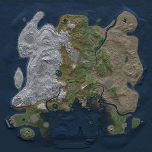Thumbnail Rust Map: Procedural Map, Size: 4000, Seed: 1793589474, 19 Monuments