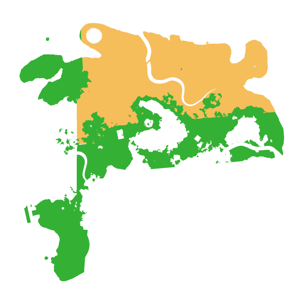 Biome Rust Map: Procedural Map, Size: 3500, Seed: 1525118513