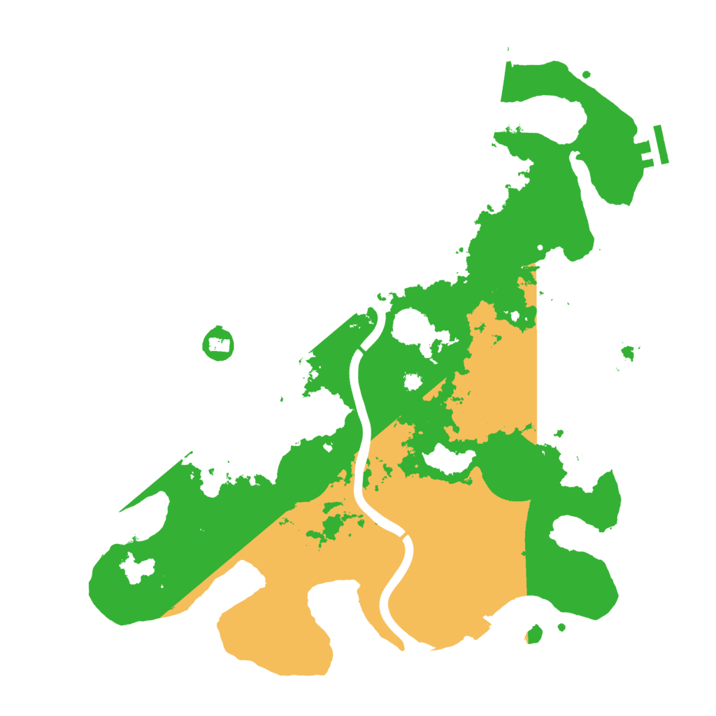 Biome Rust Map: Procedural Map, Size: 3700, Seed: 526620780