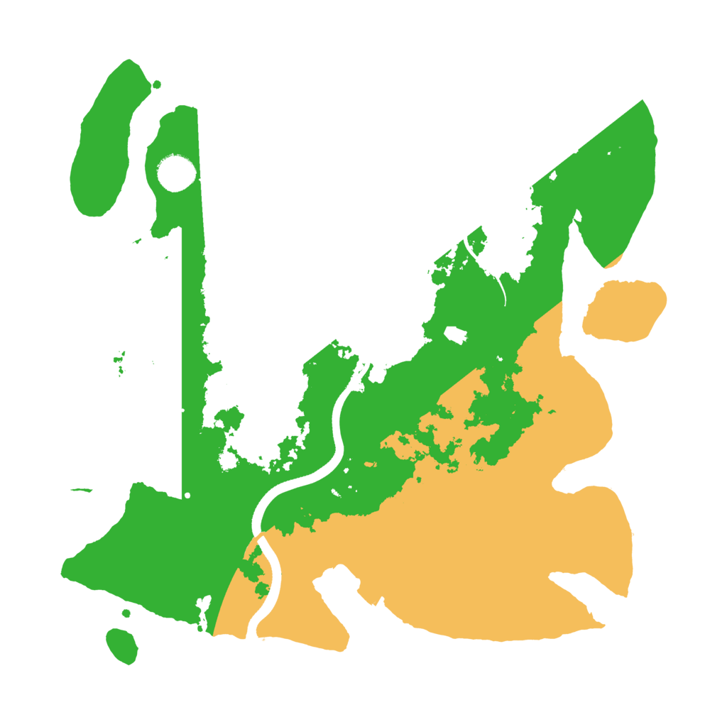 Biome Rust Map: Procedural Map, Size: 3500, Seed: 677777777