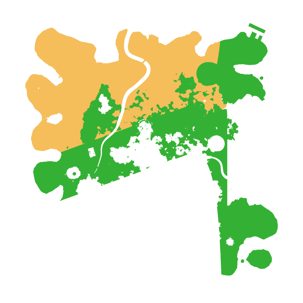 Biome Rust Map: Procedural Map, Size: 3500, Seed: 200578