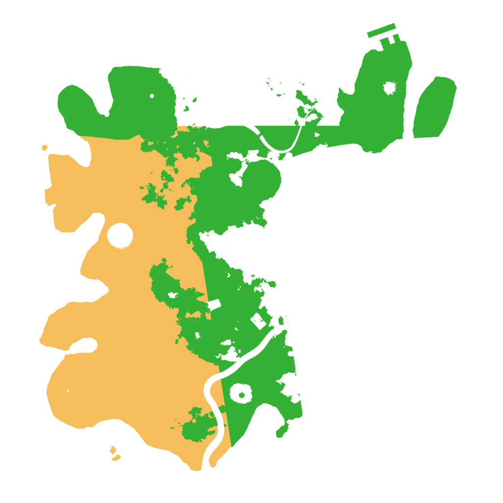 Biome Rust Map: Procedural Map, Size: 3500, Seed: 1278719535