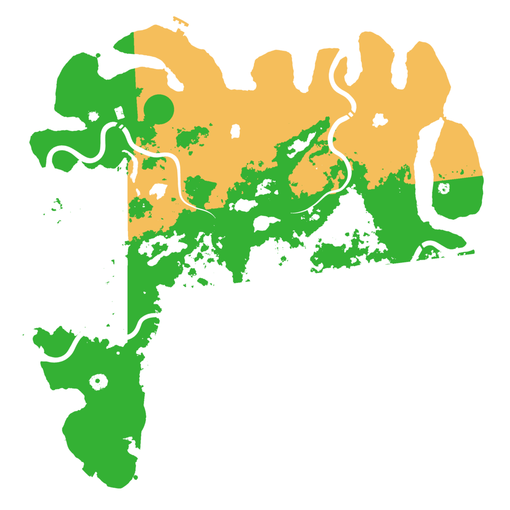 Biome Rust Map: Procedural Map, Size: 4500, Seed: 664932134