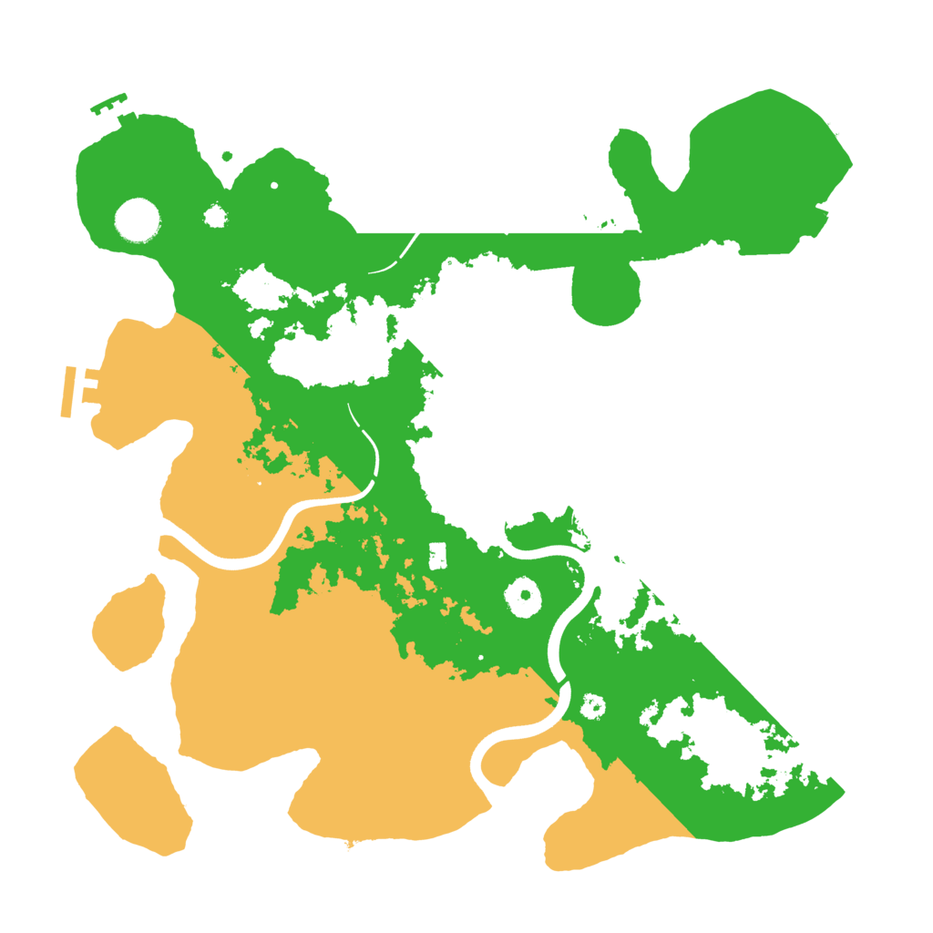 Biome Rust Map: Procedural Map, Size: 3700, Seed: 1445113456