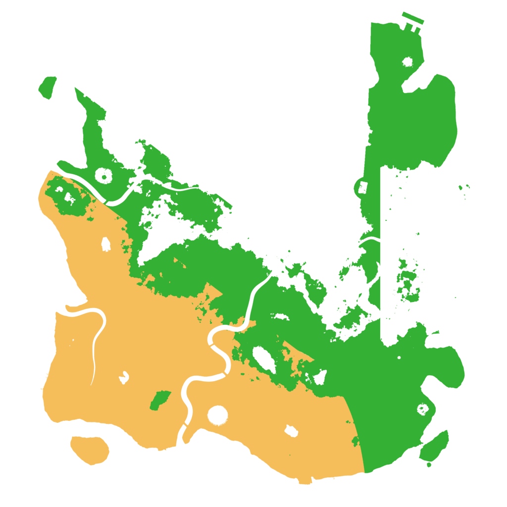 Biome Rust Map: Procedural Map, Size: 4500, Seed: 1199655122