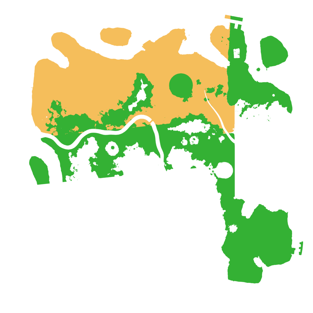 Biome Rust Map: Procedural Map, Size: 3500, Seed: 1384799613