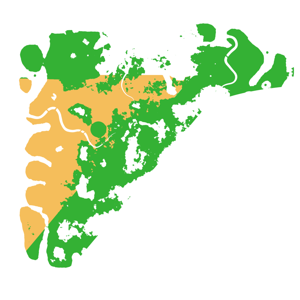 Biome Rust Map: Procedural Map, Size: 5000, Seed: 652218101