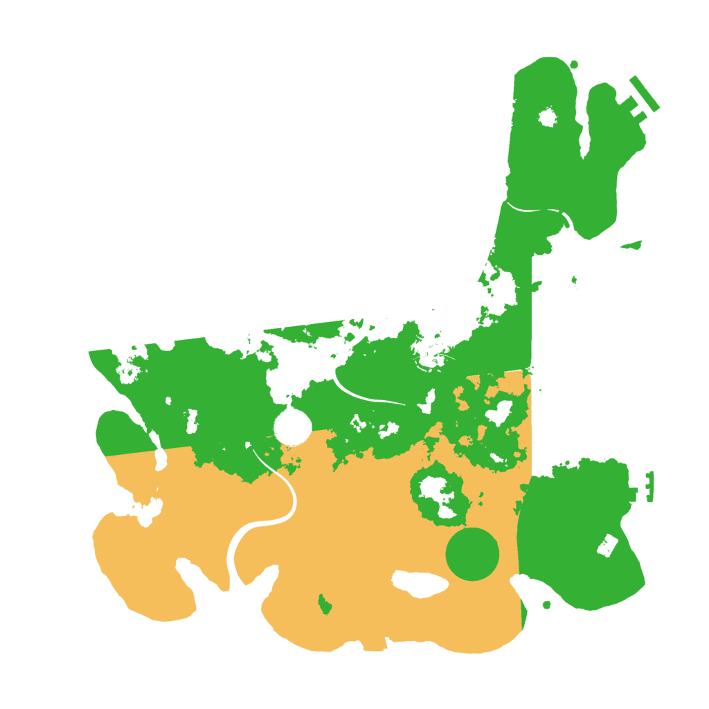 Biome Rust Map: Procedural Map, Size: 3500, Seed: 614425390