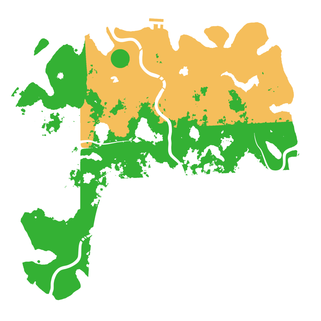 Biome Rust Map: Procedural Map, Size: 4500, Seed: 6932165