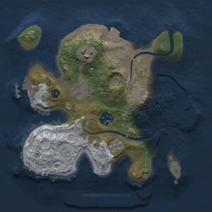 Thumbnail Rust Map: Procedural Map, Size: 2400, Seed: 1907622164, 11 Monuments