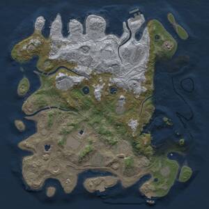 Thumbnail Rust Map: Procedural Map, Size: 4250, Seed: 211887450, 17 Monuments