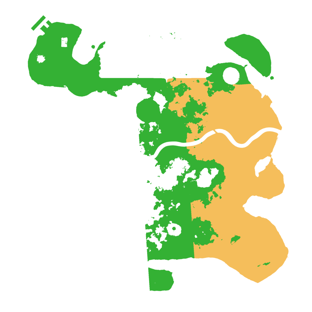 Biome Rust Map: Procedural Map, Size: 3500, Seed: 418644