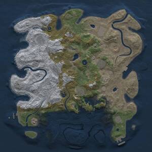 Thumbnail Rust Map: Procedural Map, Size: 4250, Seed: 762259399, 19 Monuments
