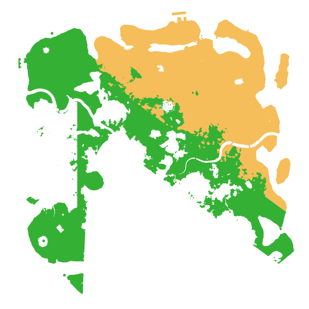 Biome Rust Map: Procedural Map, Size: 4500, Seed: 124032105