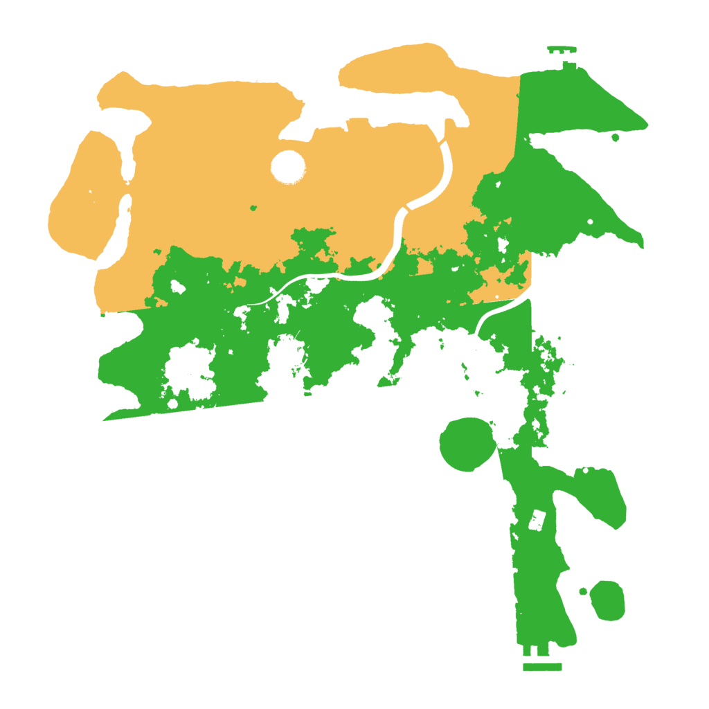 Biome Rust Map: Procedural Map, Size: 3700, Seed: 834280347