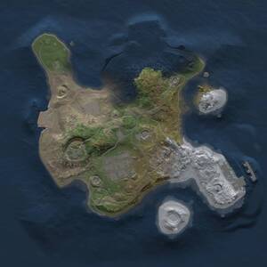 Thumbnail Rust Map: Procedural Map, Size: 2000, Seed: 95545, 6 Monuments