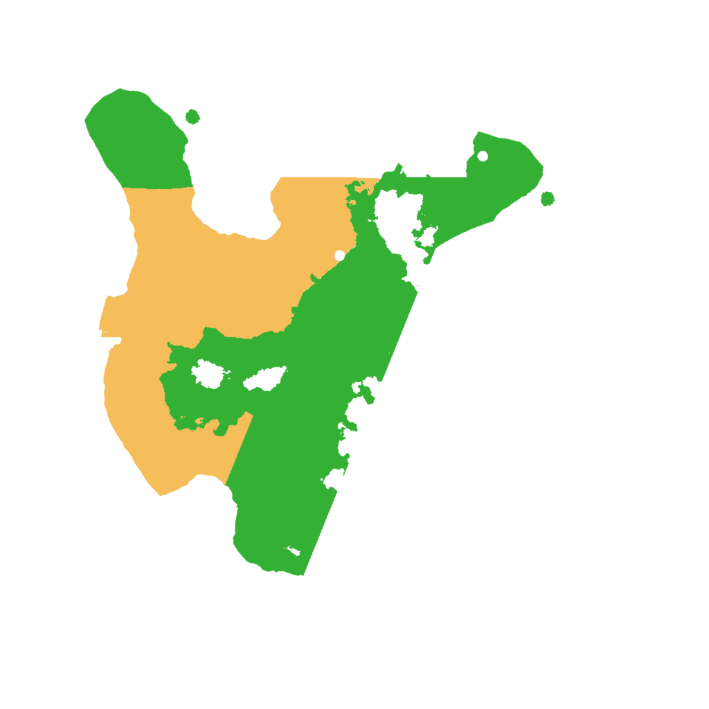 Biome Rust Map: Procedural Map, Size: 2000, Seed: 95545