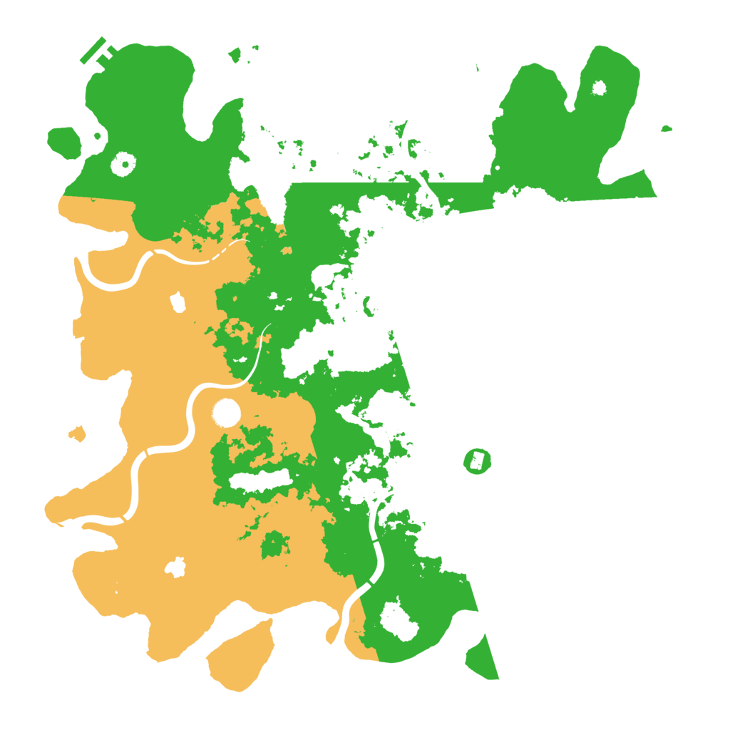 Biome Rust Map: Procedural Map, Size: 4500, Seed: 3847344