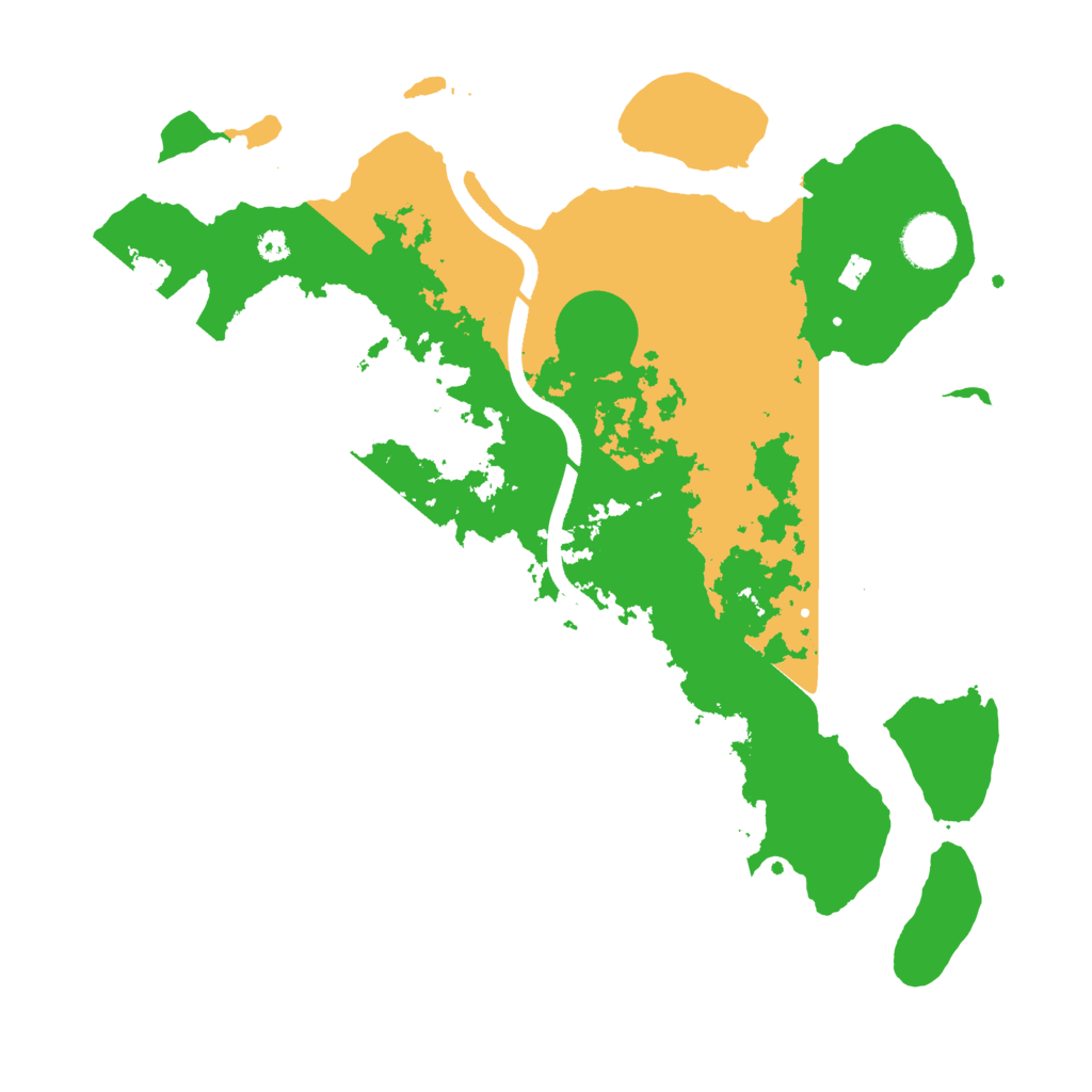 Biome Rust Map: Procedural Map, Size: 3500, Seed: 1879764618