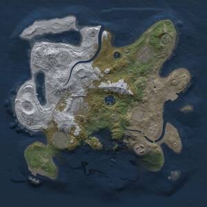 Thumbnail Rust Map: Procedural Map, Size: 3000, Seed: 190665, 14 Monuments