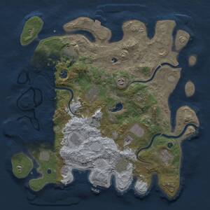 Thumbnail Rust Map: Procedural Map, Size: 4000, Seed: 1563008540, 19 Monuments