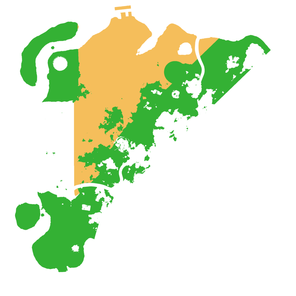 Biome Rust Map: Procedural Map, Size: 3700, Seed: 38461994
