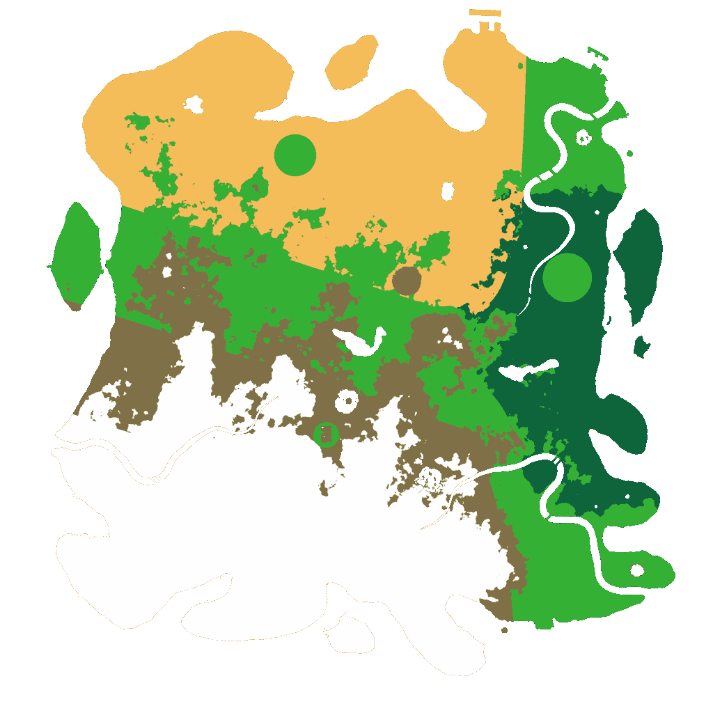 Biome Rust Map: Procedural Map, Size: 4500, Seed: 1377699477