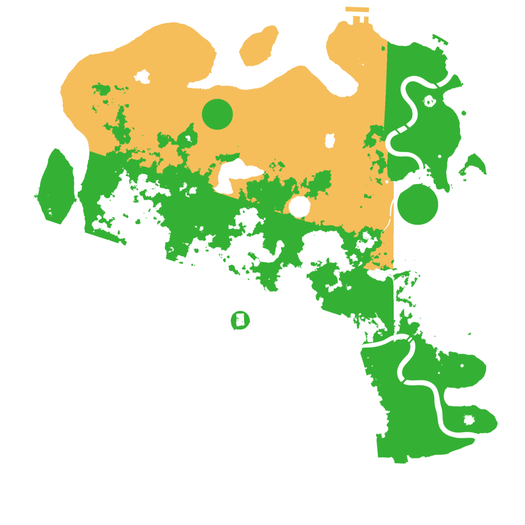 Biome Rust Map: Procedural Map, Size: 4500, Seed: 1377699477