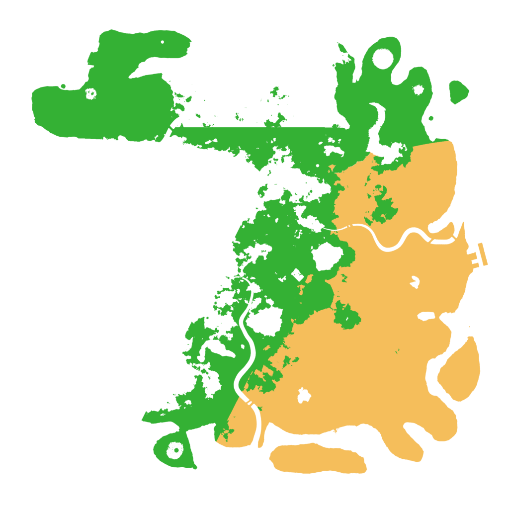 Biome Rust Map: Procedural Map, Size: 4500, Seed: 1946478515