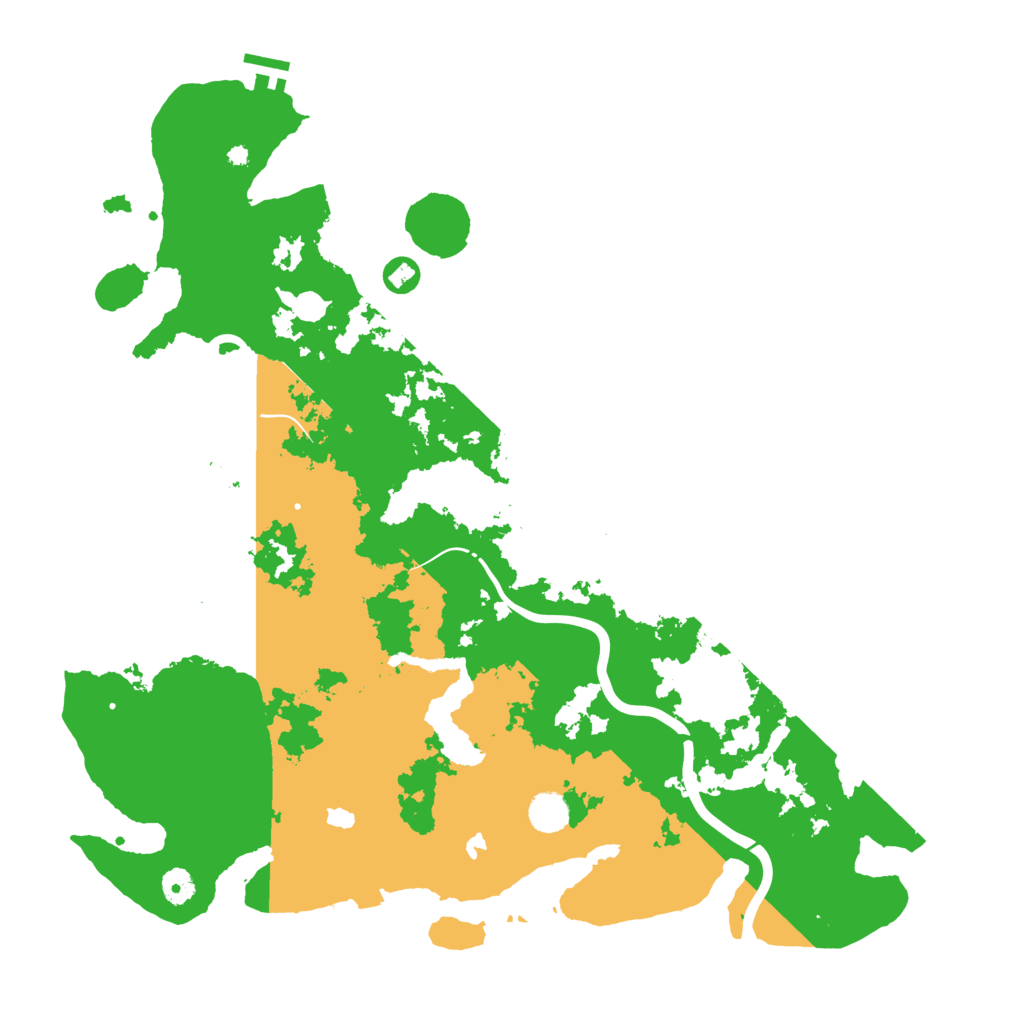Biome Rust Map: Procedural Map, Size: 4500, Seed: 1281165677