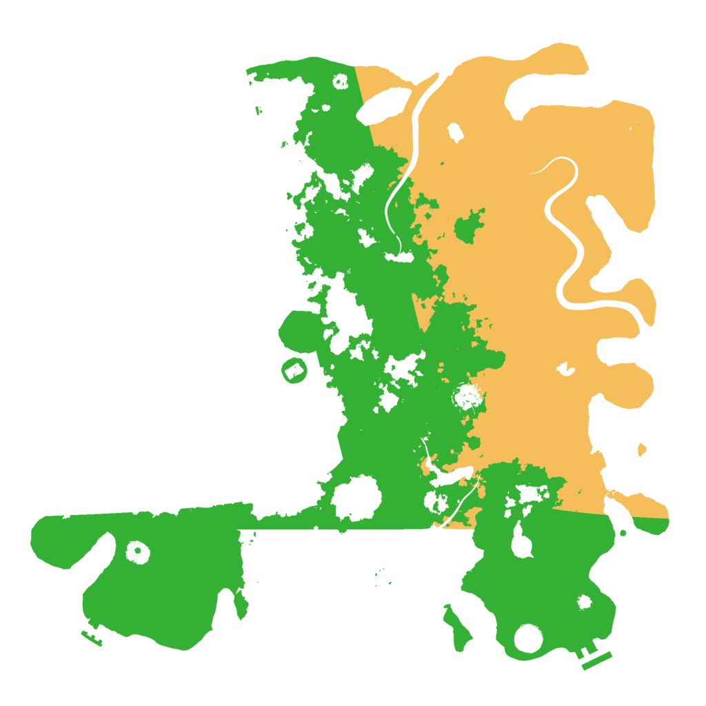 Biome Rust Map: Procedural Map, Size: 4500, Seed: 1258256022