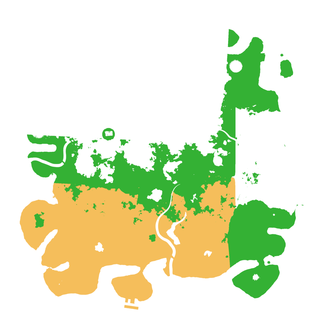 Biome Rust Map: Procedural Map, Size: 4500, Seed: 2075292162